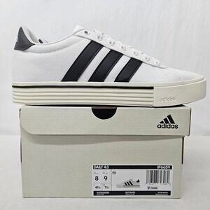 Adidas Daily 4.0 Skateboarding Shoe IF6659 White Black Off White Women Size 8